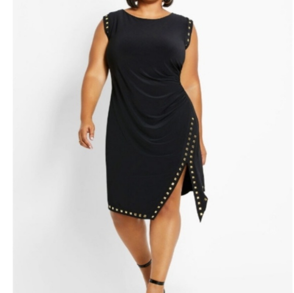 Studded asymmetrical dress - Picture 3 of 3